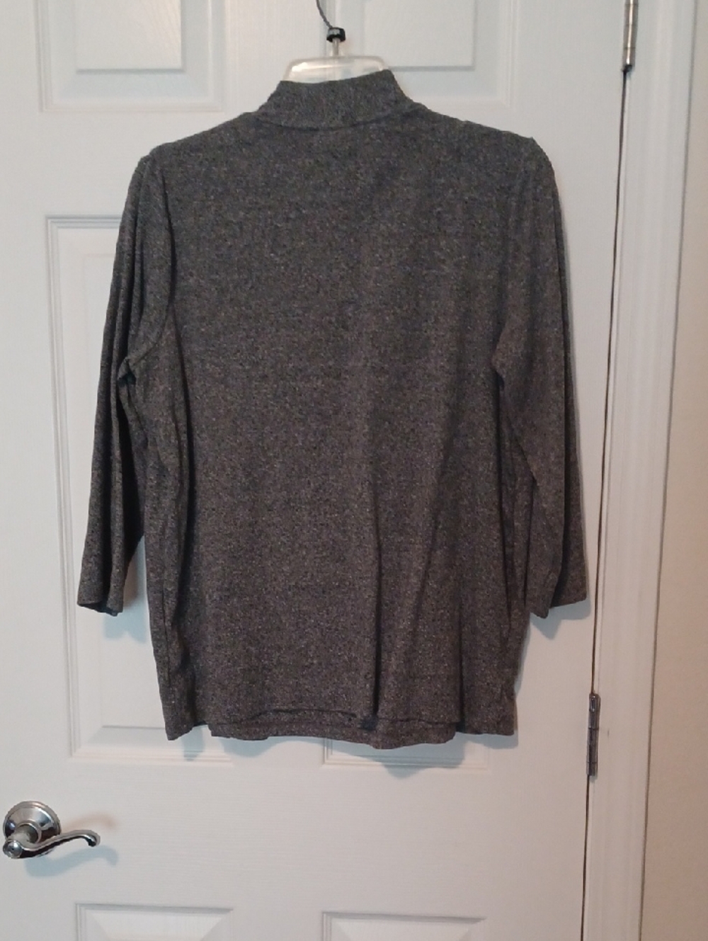 × Rafaella Gray Knit Open-Front Cardigan with Matching Shell - Picture 8 of 14